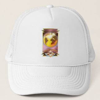Travel the World Golden Globe Trucker Hat