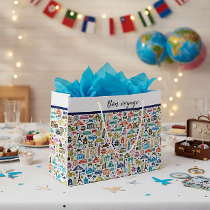 Travel the world  large gift bag