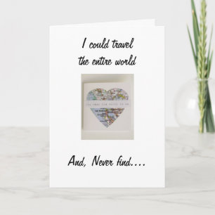 TRAVEL THE WORLD/NEVER FIND A LOVE LIKE OURS HOLIDAY CARD