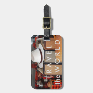 Travel the World - Old Style Luggage Tag