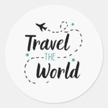 Travel The World Sticker (Circle)