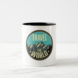 Travel the World Two-Tone Coffee Mug