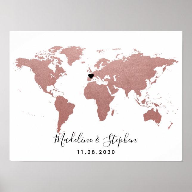 Travel Theme Guest Sign In Wedding Mitzvah (Front)