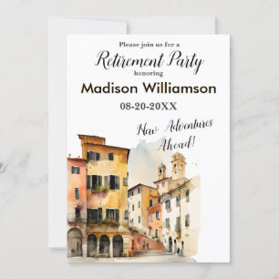 Travel Theme Retirement Party   Invitation