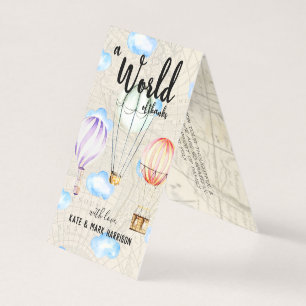 Travel Themed Baby Shower   Thank You Note