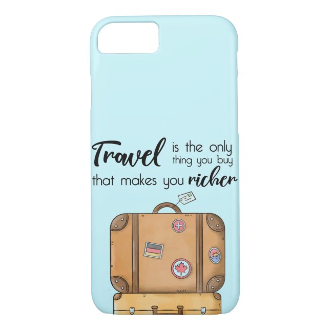 Travel Themed Gift with Adventure Quote Case-Mate iPhone Case (Back)
