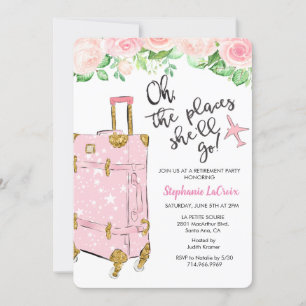 Travel Themed Retirement Party Invitation