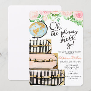 Travel Themed Retirement Party Invitation