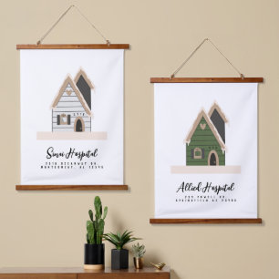 Travel Therapy Custom House  Hanging Tapestry