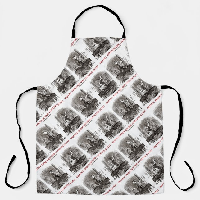 Travel Through The Looking Glass Wonderland Apron (Front)