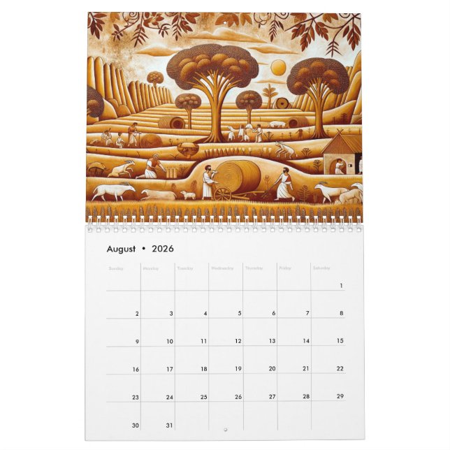 travel through time: ancient landscapes calendar (Aug 2026)
