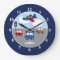 Travel Time Transportation Theme Custom Wall Clock