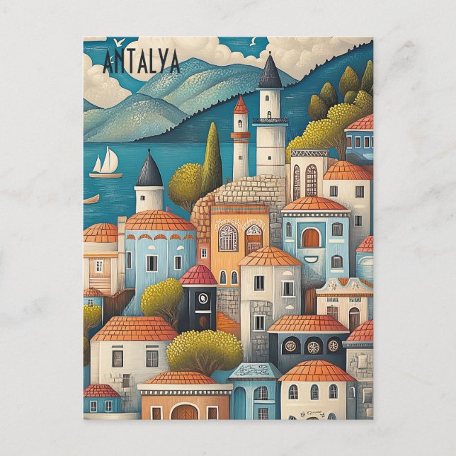 Travel to Antalya Turkiye Postcard (Front)