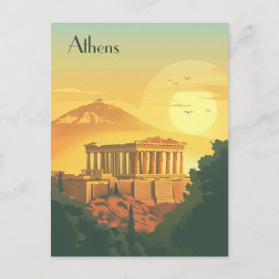 Travel to Athens Postcard