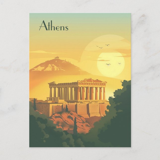 Travel to Athens Postcard (Front)