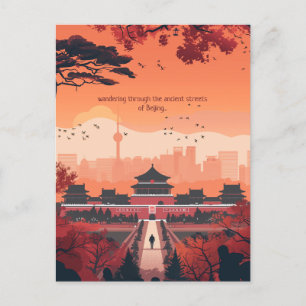 Travel to Beijing Postcard
