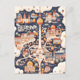 Travel to Berlin Germany Postcard
