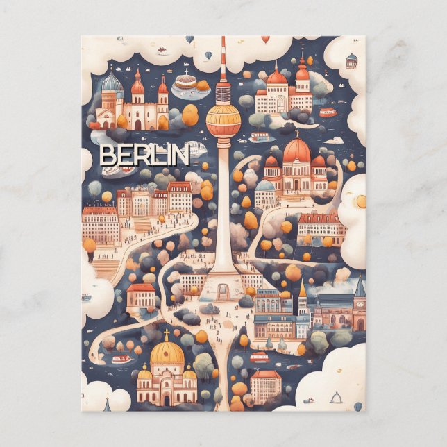 Travel to Berlin Germany Postcard (Front)