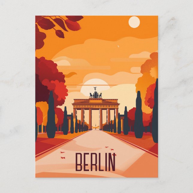 Travel to Berlin Holiday Postcard (Front)