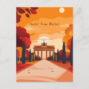 Travel to Berlin Postcard