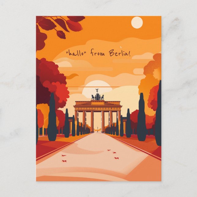 Travel to Berlin Postcard (Front)