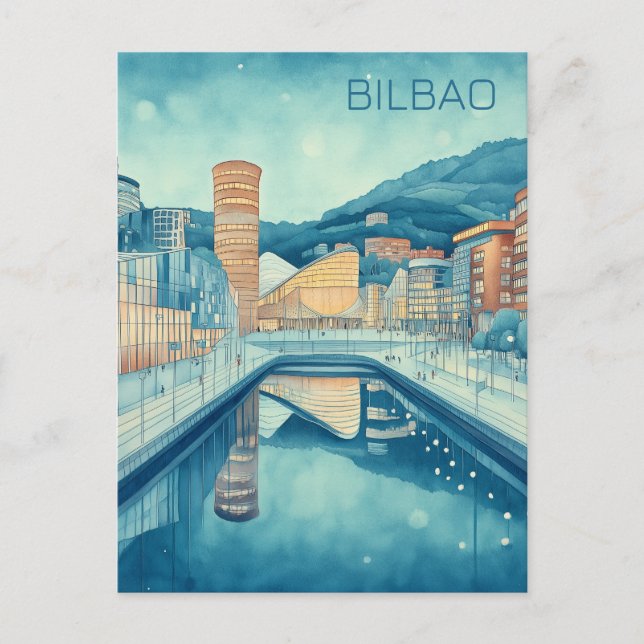 Travel to Bilbao Spain Postcard (Front)