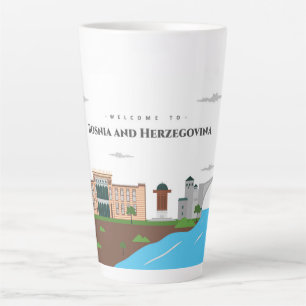 Travel to Bosnia and Herzegovina Latte Mug