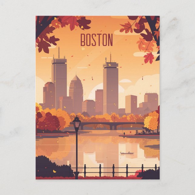 Travel to Boston Postcard (Front)