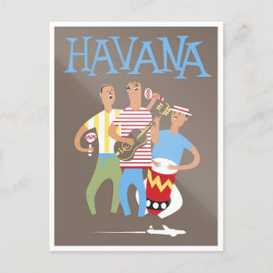 Travel to Cuba vintage travel postcard