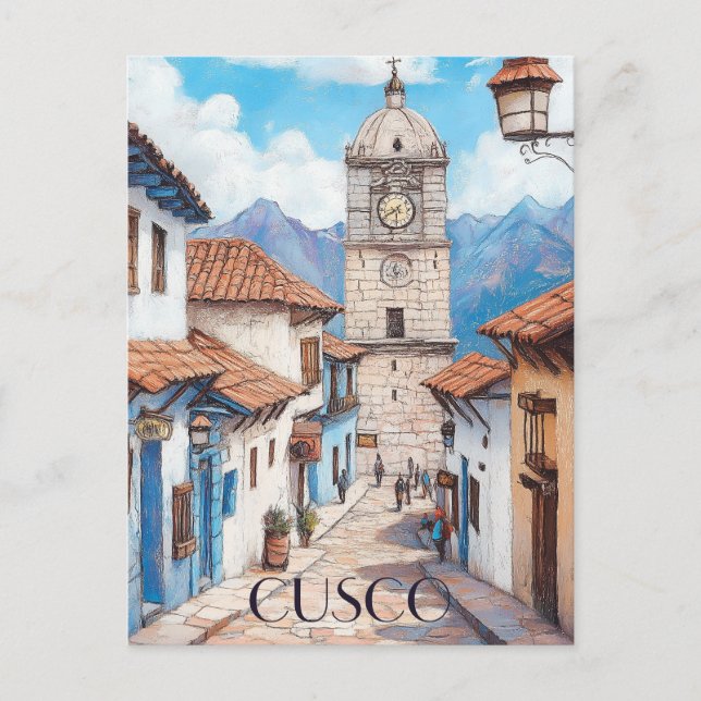 Travel to Cusco Peru Postcard (Front)