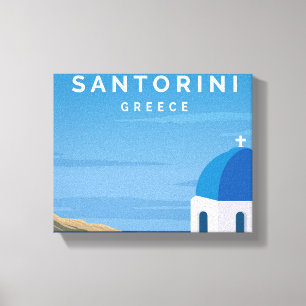 Travel to Greece landscape Canvas Print