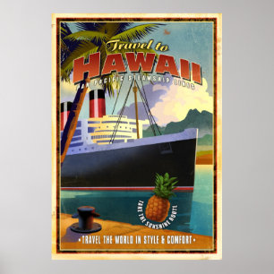 Travel to Hawaii Poster
