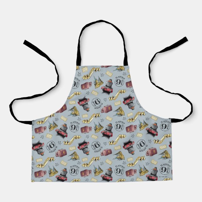 Travel To HOGWARTS™ Pattern Apron (Front)