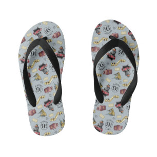 Travel To HOGWARTS™ Pattern Kid's Flip Flops