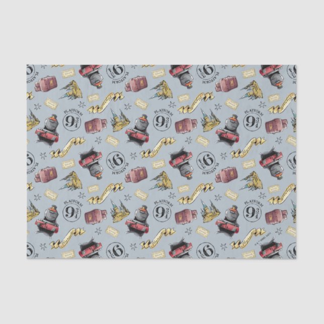 Travel To HOGWARTS™ Pattern Tissue Paper (Front)