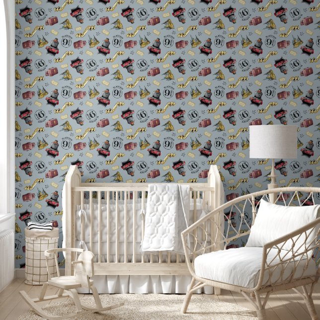 Travel To HOGWARTS™ Pattern Wallpaper (Kids)
