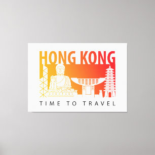 Travel to Hong Kong Canvas Print
