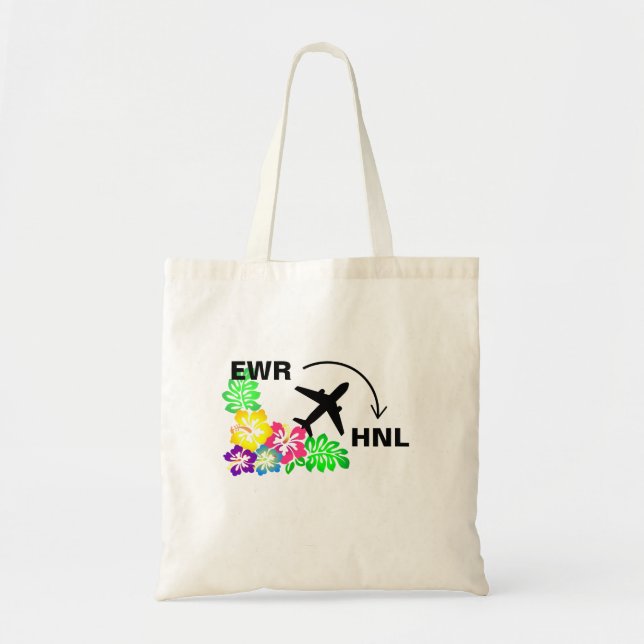 Travel to Honolulu Hawaii Tote Bag (Front)