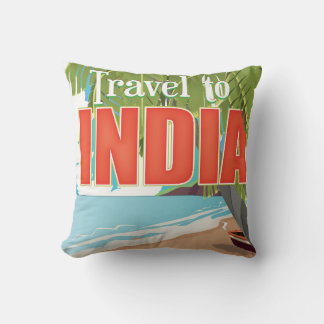 Travel to India travel poster Cushion