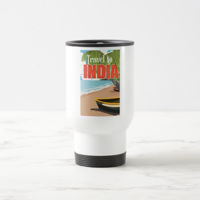 Travel to India travel poster Mug (Center)