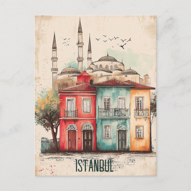 Travel to Istanbul Turkiye Postcard (Front)