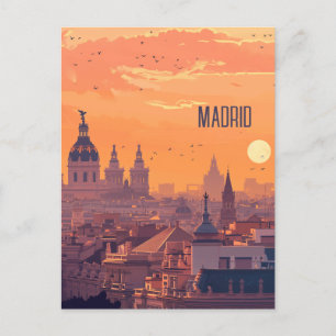 Travel to Madrid Postcard