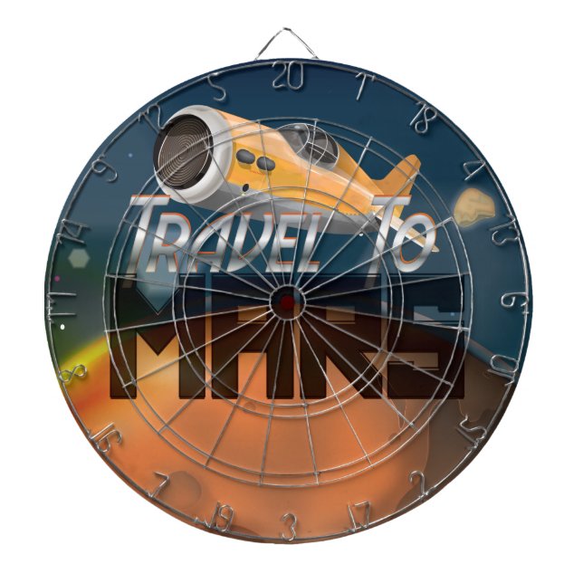 Travel To Mars Dartboard (Front)