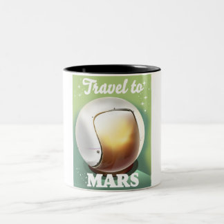 Travel to Mars Two-Tone Coffee Mug