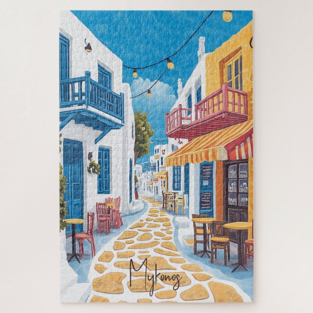 Travel to Mykonos Greece Jigsaw Puzzle (Vertical)
