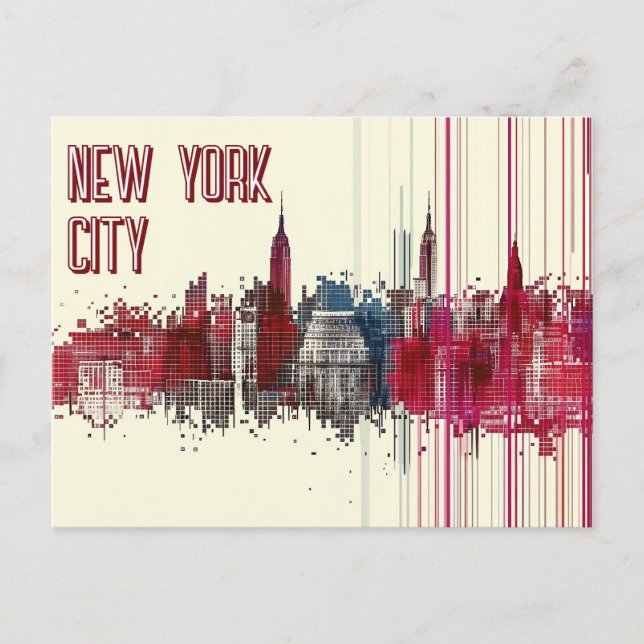 Travel to New York City USA Postcard (Front)