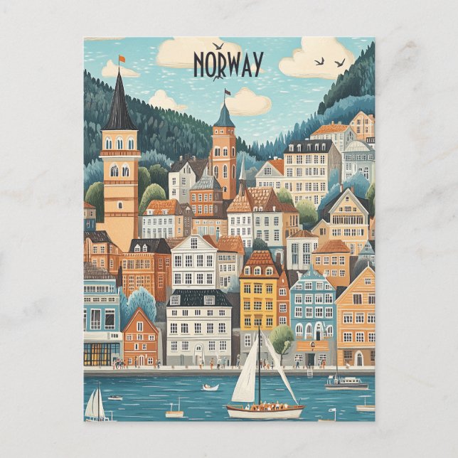 Travel to Norway Postcard (Front)