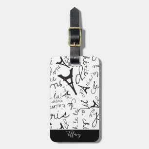 Travel to Paris Luggage Tag