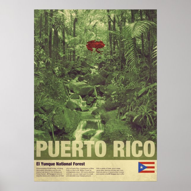 Travel to Puerto Rico: El Yunque Poster (Front)