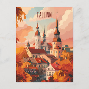 Travel to Tallinn Postcard